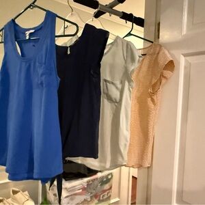Joie Blue Sleeveless Tank Top